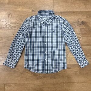 PROPERLY TIED white, blue and green plaid button down- Size 7